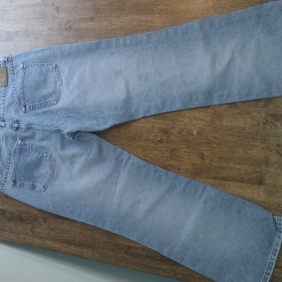 Vintage Calvin Klein Light Wash Boot Cut All Over Sand Blast Jeans 14 - Picture 6 of 7